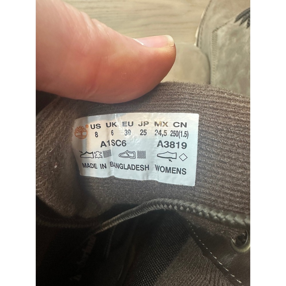 Timberland Women's Brookton Lace Up taupe brown size 8 likenew! - Picture 6 of 8